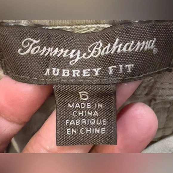 Tommy Bahama Aubrey Fit Size 6 Linen khaki pants - Picture 6 of 11